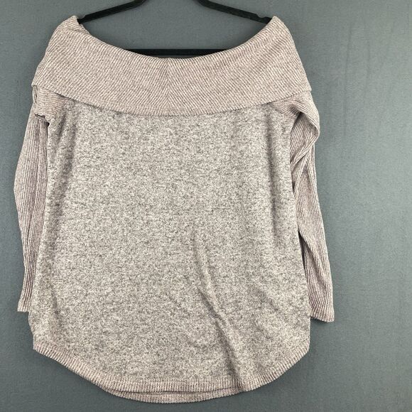 No Frills LA Off The Shoulder Knit Top Lavender Womens XL - Picture 5 of 5